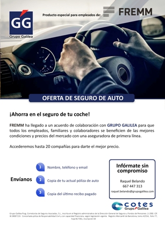 Oferta de COTES en seguro del automóvil