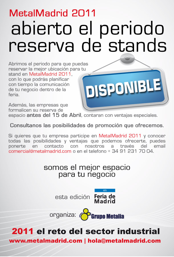 MetalMadrid 2011: Abierto el periodo de reservas de Stands