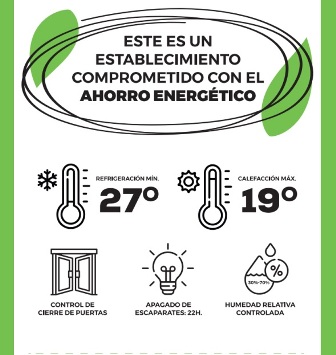 FREMM elabora un cartel modelo con las medidas de ahorro energético 